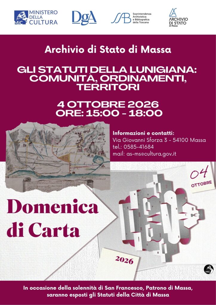 Domenica di Carta 2026 – Apertura straordinaria
